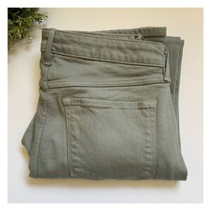 3x1 women’s denims slim skinny size 26 jean olive green moss